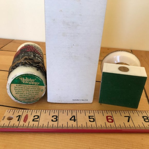 Jasco Christmas Journey 3D Painted Candle & Plastic Stand Vintage with Box - Picture 6 of 7